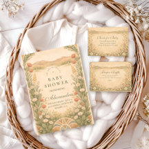 Warm Neutral Desert Botanicals Baby Shower