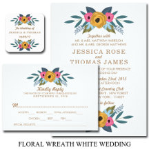 The Floral Wreath White Wedding Collection