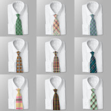 Plaid Patterns Neckties Collection