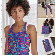 Kaleidoscope Purple Mandala Pattern