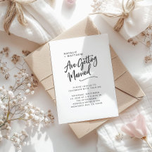 Are getting married modern script wedding