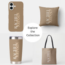 Personalized Names Stylish beige Home Accessories