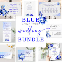 Royal Blue and Silver Wedding Bundle