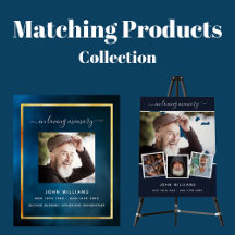 Funeral - blue and gold for men