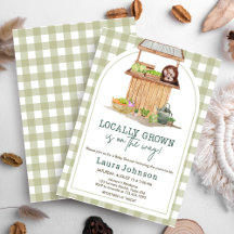 Locally Grown Farmers Market Baby Shower   BS1