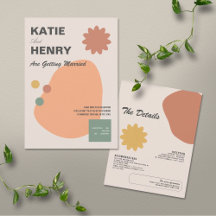 Fun Graphic Design Abstract Wedding