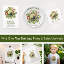 Wild One First Birthday: Photo & Safari Animals