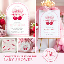 Coquette Cherry Baby Shower
