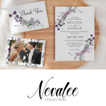 Novalee • Elegant Purple Wildflower Wedding Suite