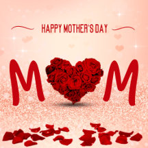 Mother's Day Rose Heart Bouquet