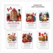 Canada Day Party Invitations