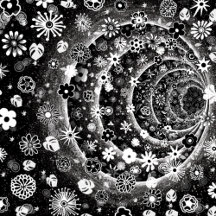 Spiral floral tunnel design