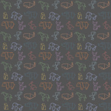 Geometry Origami Animals Pattern