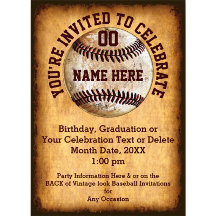 Baseball Graduation Party