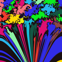 Digital Abstract Colorful Twirl Series