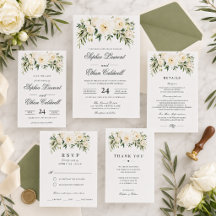 White Garden Roses wedding Suite
