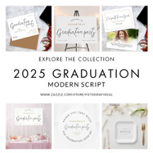 Modern Script 2025 Graduation Supplies