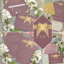 Elegant Butterfly: Antique Gold & Dusty Pink
