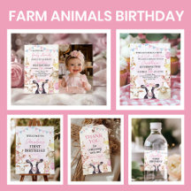 Pink Farmyard Birthday