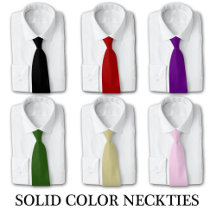 Solid Color Neckties