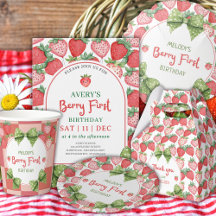 Berry First Strawberry Birthday