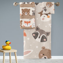 Cute Woodland Animal Kids Pattern