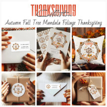 Autumn Tree Mandala Fall Foliage & Thanksgiving