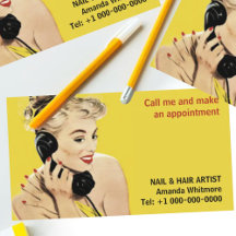 4U Retro vintage Business Cards