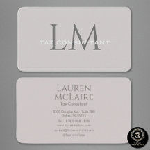 Elegant Taupe Business Card Collection