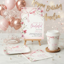 Little Miss Onederful 1st Birthday Coquette Bow
