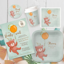 Bear, Bird and Balloons Baby Shower