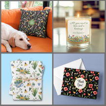 Illustrated Watercolor Wildflowers