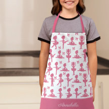 Pink Glitter Little Girl Ballerina Ballet Pattern