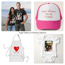 Sugar Gliders on Clothing 