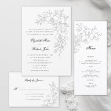 Orchid Elevated White Formal Traditional Wedding C