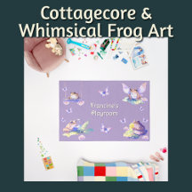 Cottagecore & Whimsical Frog Art