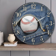 Personalized Baseball Wall Clocks Custom Baseball