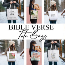 BIBLE VERSE TOTE BAGS