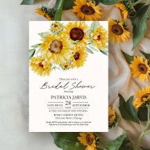 Rustic Chic Sunflower Bridal Shower  