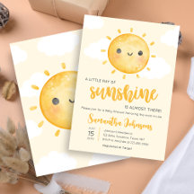 Little Ray of Sunshine Baby Shower   BS10