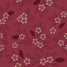 Elegant botanical floral motif