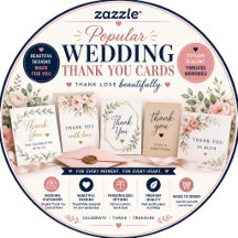 Popular Wedding Thank You Cards
