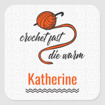 Lush Lava Orange Crochet Fast, Die Warm