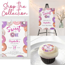 Pink Donut Girls Birthday Party Supplies and Gifts