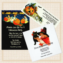 Vintage Halloween Party Invitations 