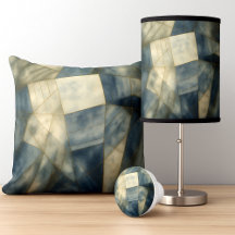 Sage Olive Green Geometric Abstract Pattern Decor