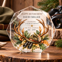 Hunting Woodland Retirement Party Gifts Keepsakes