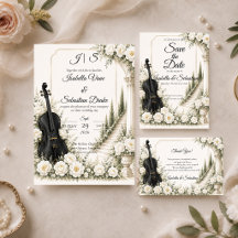 Elegant Ivory Cello Romance Wedding