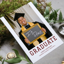 Simple Graduation Modern Stylish Grad Party Photo