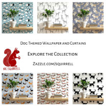 Dog Wallpaper and Curtains for Animal Lovers